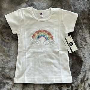 American Apparel Rainbow Embellished Shirt